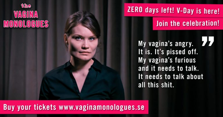 Anastasia is performing at The Vagina Monologues on 6th March 2020. Buy tickets at vaginamonologues.se!