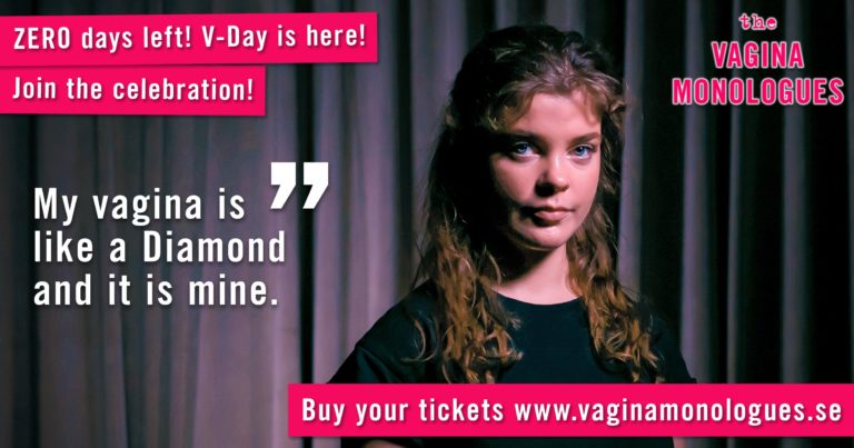 Maria is performing at The Vagina Monologues on 6th March 2020. Buy tickets at vaginamonologues.se!