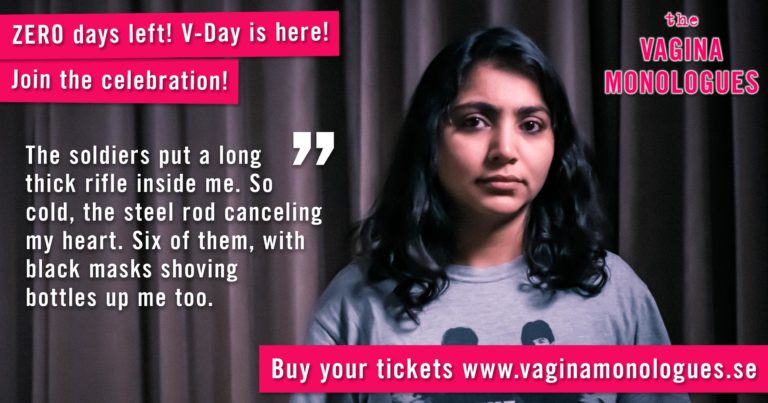 Preetha is performing at The Vagina Monologues on 6th March 2020. Buy tickets at vaginamonologues.se!