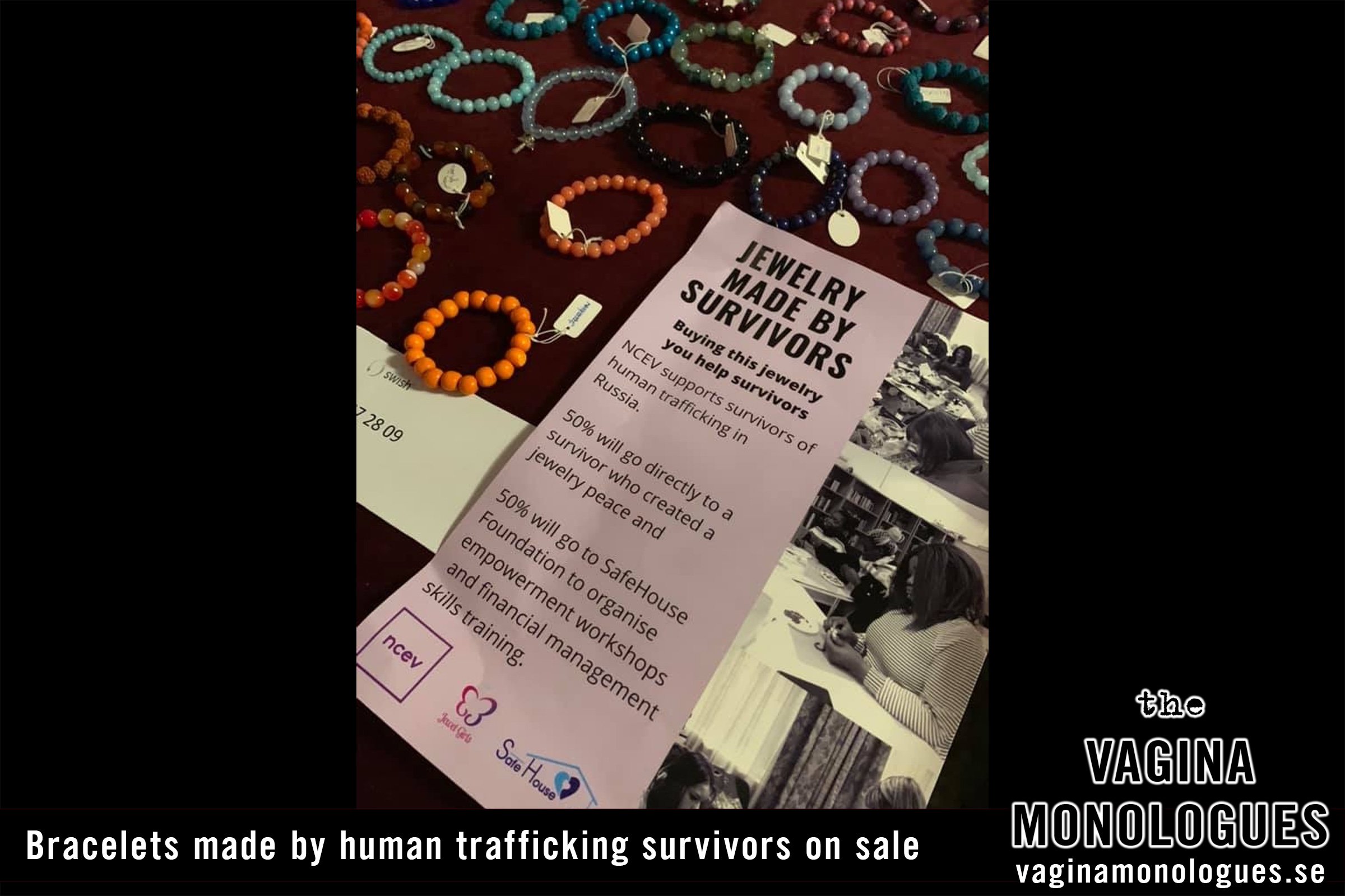 Bracelets made by human trafficking survivors on sale