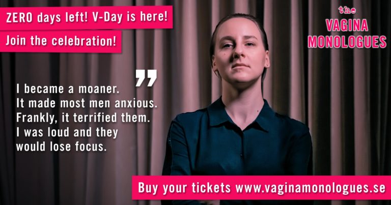 Domka is performing to support victims of sexual violence! Don’t miss it, buy tickets at www.vaginamonologues.se!